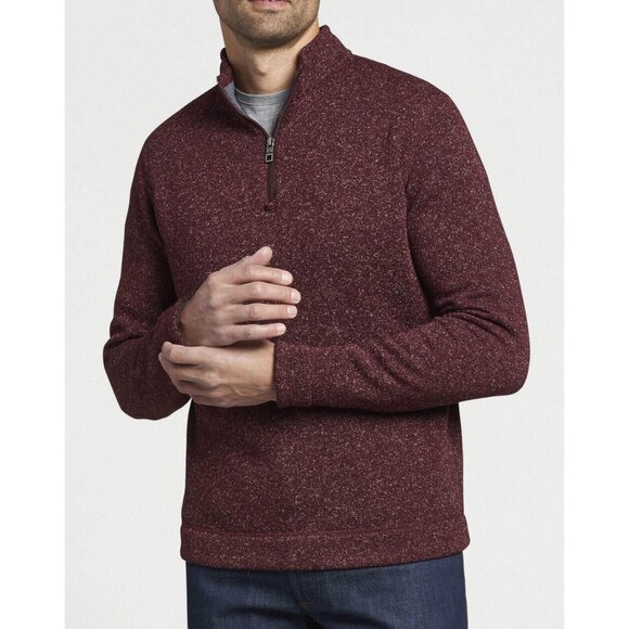 🧥 Peter Millar – Fleece Quarter-Zip Sweater | Cinnamon | Men’s 4X | NWOT 🧥 - Picture 1 of 11